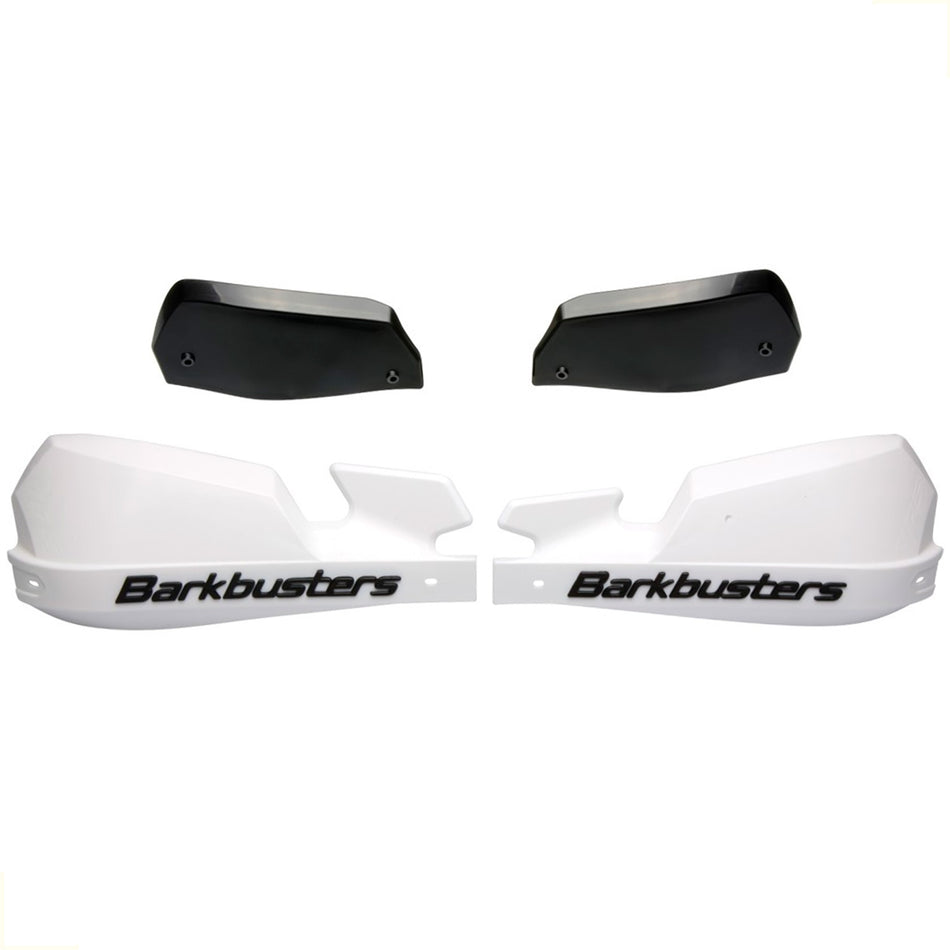 PAR PLASTICOS VPS PARA CUBRE PUÑOS ALUMINIO BHG/STM BARKBUSTERS - COLOR BLANCO-NEGRO