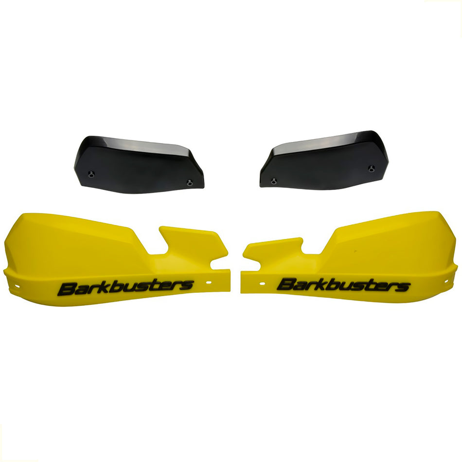 PAR PLASTICOS VPS PARA CUBRE PUÑOS ALUMINIO BHG/STM BARKBUSTERS - COLOR AMARILLO-NEGRO