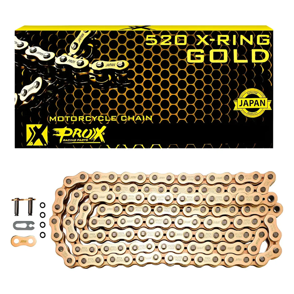 CADENA 520 X 120L GOLD X-RING - JAPON - PROX